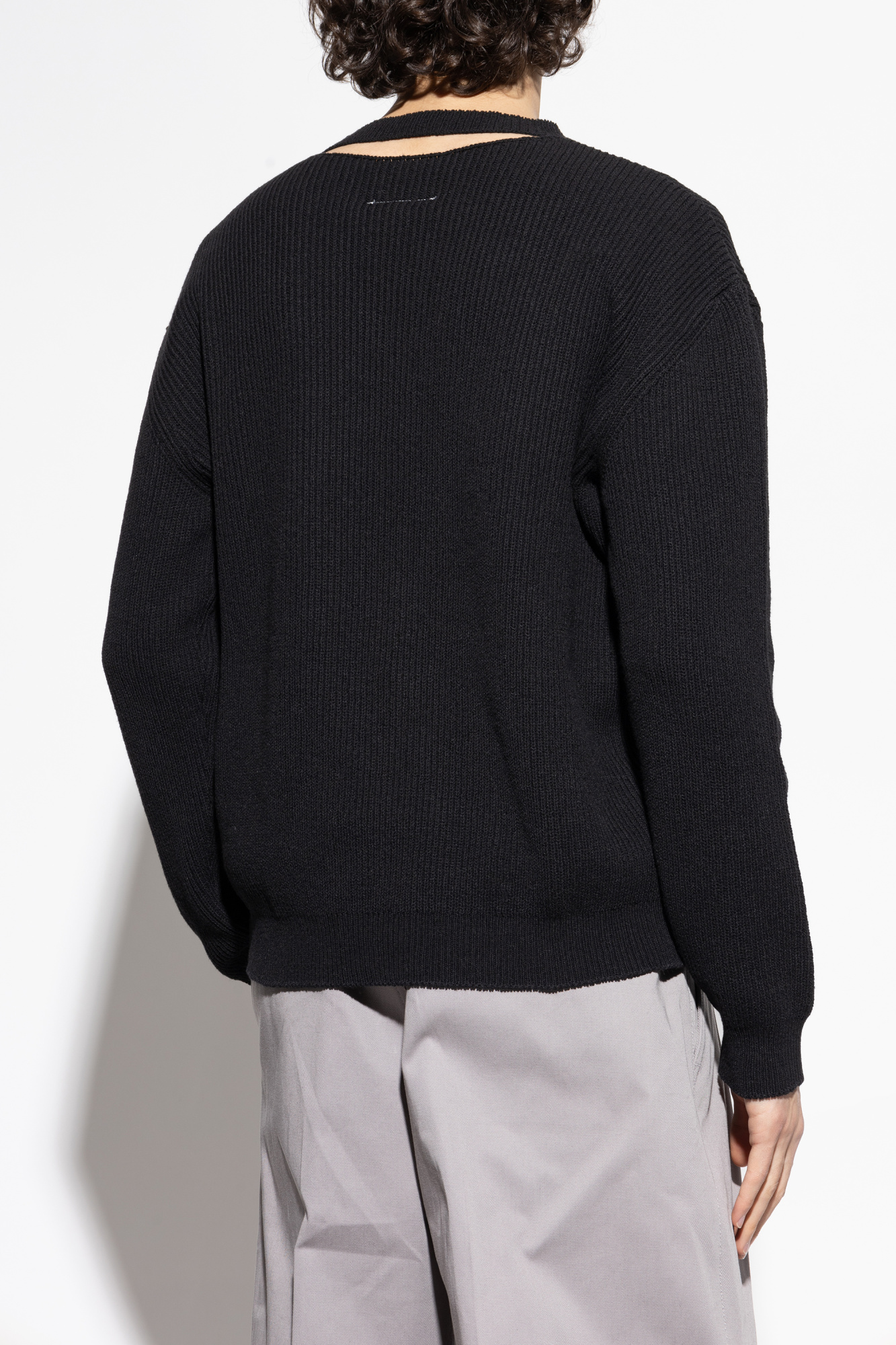 Black Sweater with logo MM6 Maison Margiela - Vitkac Italy